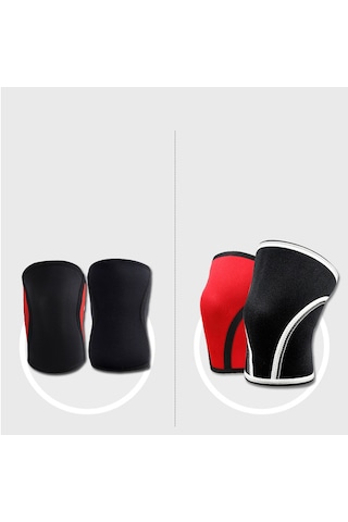 Dizlik Ağırlık Kaldırma - Model A Siyah Kırmızı M İçin Kaymaz Ve Şok Emici Destek