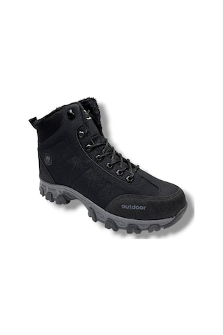 Jagulep 4057-26 Anatomik İçi Kürklü Outdoor Erkek Bot Siyah Füme Siyah