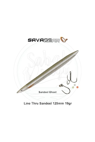 Savage Gear 3D Line Thru Sandeel 125Mm 19G 02 Sandeel Ghost
