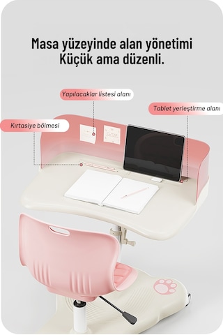 Sfyzone Plus Mobil Çalışma Masası Pembe Pembe