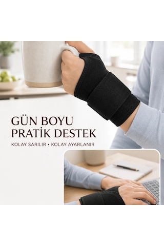 Ayarlanabilir Başparmak Destekli El Bilekliği Cırtlı Bilek Bandajı Spor Ve Günlük Kullanım