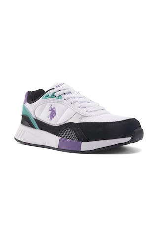 U.S. Polo Assn. U.s Polo Assn. Lemar Jr Fx Beyaz-lila-yeşil Kız Çocuk Spor Ayakka Beyaz