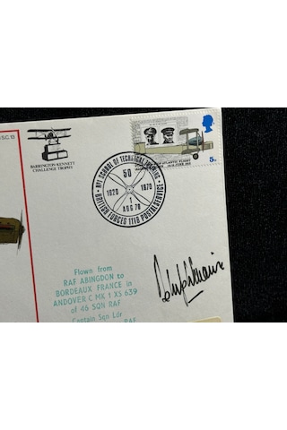 1970 İngiltere Kraliyet Hava Kuvvetleri Royal Air Force Raf 50. Ann. No.1 School Of Technical Training Fdc İlk Gün Zarfı Islak İmzalı