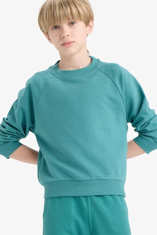 Defacto Bisiklet Yaka Basic Düz Okul Sweatshirt Erkek Çocuk E8415A825AU Yeşil