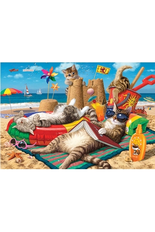 Anatolian Puzzle 260 Parça Kedilerin Plaj Keyfi 3322