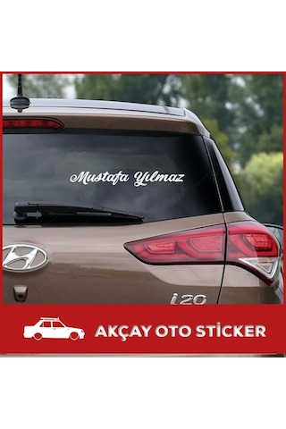(2 Adet) Isme Özel Sticker Isim Sticker Isme Özel Araba Sticker