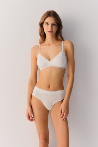 Suwen Comfy Modal Yüksek Bel Slip Külot Sw4025036 Ekru