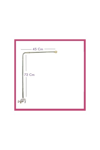 Tommybaby Topuzlu Lüx Cibinlik Demiri 72 x 45 CM