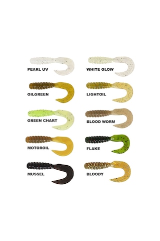 Ryuji Swim Worm 5.5cm 8 Adet Tpr Kokulu Lrf Silikon Yem