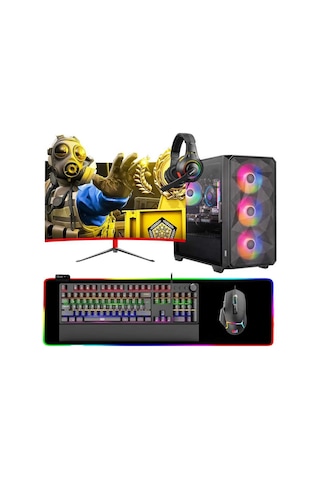 Dragos DRX6880 R7-5700X 16 GB 512 GB NVMe RTX3050 23.6" Dos Masaüstü Oyuncu Bilgisayarı