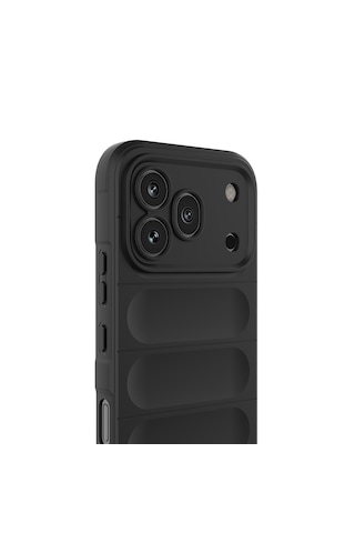 Honor 600 Pro 5g Kılıf Kamera Korumalı Derbe Emici Esnek Tpu Oyuklu Arka Yüzey Tasarımlı Silikon Kapak Siyah