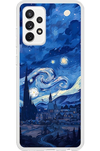 Samsung Galaxy A72 Uyumlu Şeffaf Kılıf Aesthetic 8 Tasarımlı