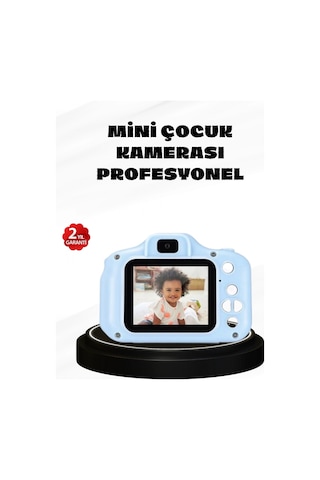 Çocuklar İçin Mini Dijital Kamera 1080p Hd, 2.0 İnç Ekran, Komik Filtreli Ve Şarjlı Çok Renkli