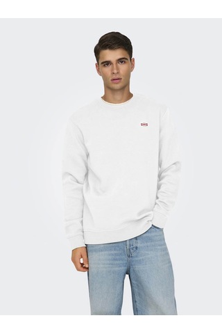 Only & Sons Onsdawson Beyaz Erkek Sweatshirt 22033193 Beyaz