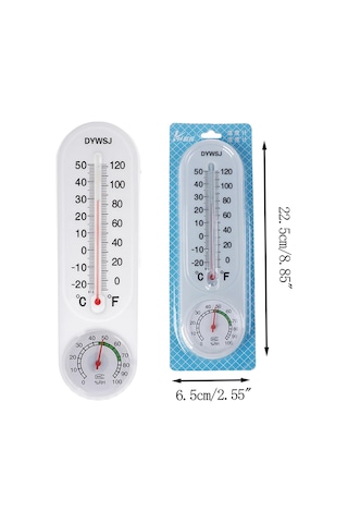 Ayt Powermaster Pm-24665 Sıcaklık Nem Ölçer Analog Termometre -20 +50 Derece Arası Ölçüm Ev Duvar Tipi