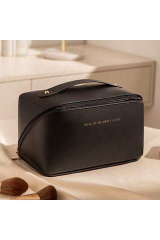 Dekohop Su Geçirmez Deri Makyaj Çantası