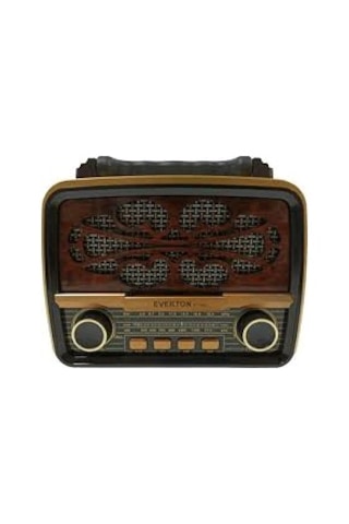 Radyo Nostalji Şarjlı Pilli Bluetooth Fm/Usb/Sd/Aux Everton Rt880