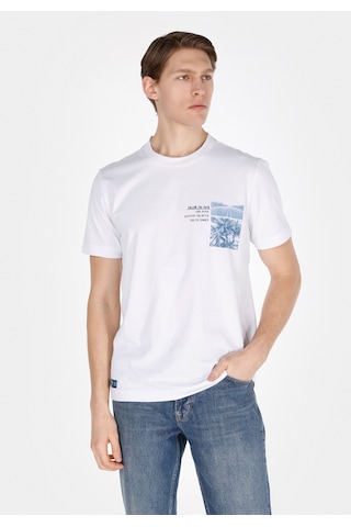 Colin's Colins Regular Fit Yuvarlak Yaka Düz Erkek Beyaz Kısa Kol Tişört Cl1074224 Q1.v1 Wht Beyaz