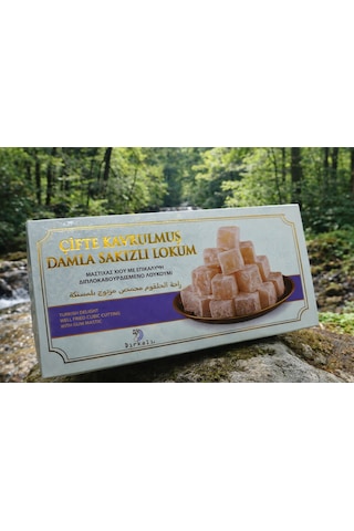 Dırkalı Çifte Kavrulmuş Damla Sakızlı Lokum 250 G