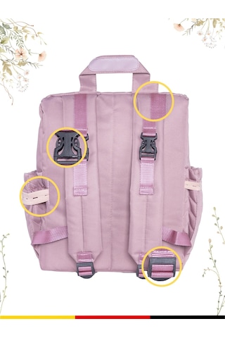 Kinder Baby Merlin Anne Bebek Bakım Çantası Gül Kurusu Pembe