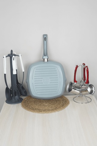 Bonera Seramik 28cm Grill Tava - Gri Gri