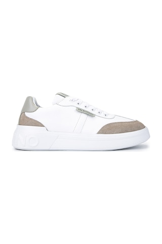 Mario Valentino Erkek Hakiki Deri Beyaz Sneakers & Spor Ayakkabı 1040 92r2108 Erk Ayk Sk25-26 Bıanco/ghıaccıo