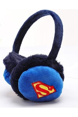 Schulzz Superman Soğuk Rüzgar Geçirmez Peluş Kulaklık
