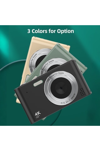 Hallow 4k Dijital Kamera 48 MP Yeşil