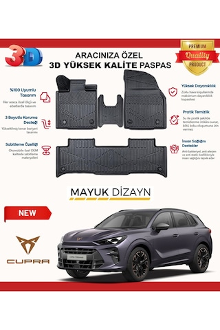Cupra Terramar 2024+ Myk 3d Havuzlu Paspas