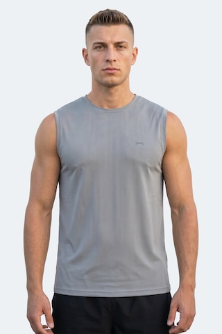 Slazenger Herofıt Erkek Kolsuz Gri Atlet