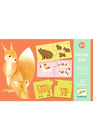 Djeco Ikili Puzzle / Baby Animals