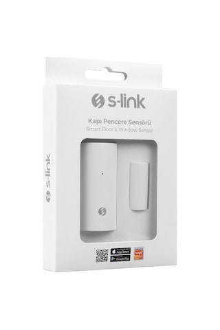 2 Adet Akıllı Kablosuz Kapı Pencere Alarmı S-link Manyetik Wifi Sensör Tuya Uyumlu Sl-eg05 Genel