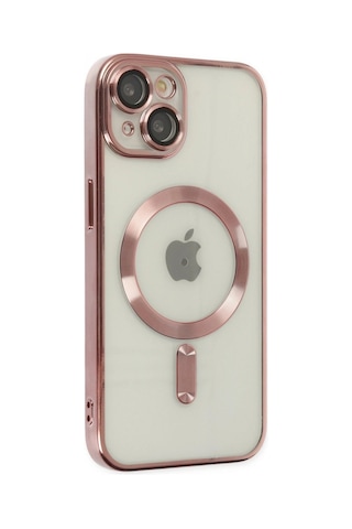 Apple Uyumlu iPhone 14 Kılıf Kross Magneticsafe Kapak - Rose