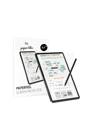 Galaxy Tab S9 Sm-x710 Uyumlu Gerçek Kağıt Hissi Parlama Önleyici Paper Like Ekran Koruyucu