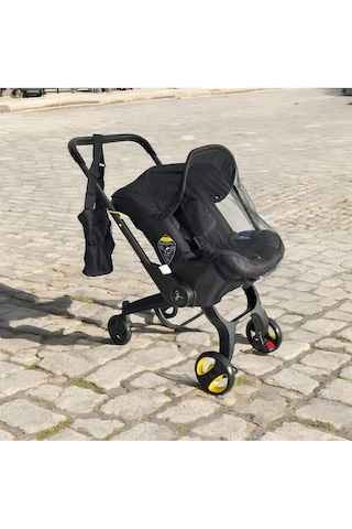 Yeni Nesil Oto Koltuğu Bebek Arabası Tüm Aksesuarlı Ile Beraber Siyah