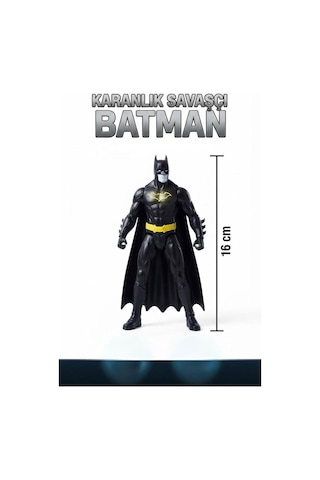 TıfılToys Karanlık Savaşçı Batman Detaylı Işıklı Özellikli 16 Cm Koleksiyon Figürü Oyuncak