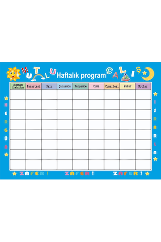 Pvs Sticker Haftalık, Aylık Program, Çalışma Planlayıcısı & Okul Ders Planı Takvimi,kalem Hediyeli Çok Renkli