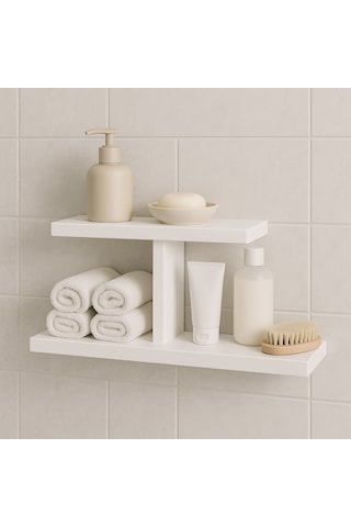 Duvara Monte Dekoratif T Raf Beyaz