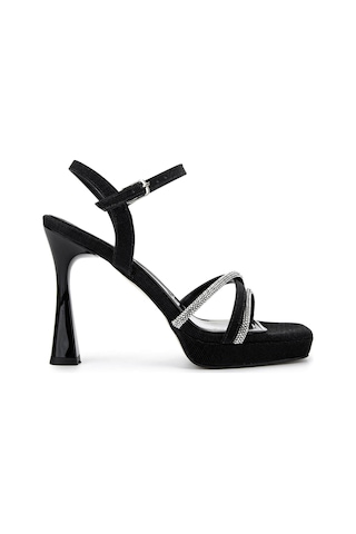 Tamer Tanca Kadın Suni Deri Siyah Topuklu Ayakkabı 1065 501 Bn Ayk Y25 Sıyah Siyah