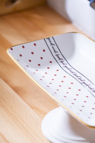 Acar Feel Good Ayaklı Sunum Tabağı 28.5 CM Çok Renkli