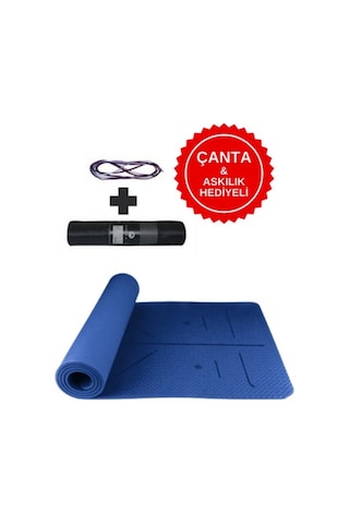 Xtr Fitness Tpe Yoga Matı Ve Egzersiz Minderi 8 Mm Lacivert
