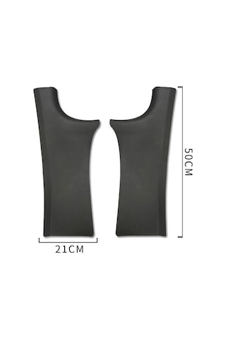 Tesla Model Y Arka Kapı İçin Dahili Eşik Şeridi Arka Koltuklar Tekme Önleyici Deri Koruyucu Ped Karbon Fiber Karbon Fiber