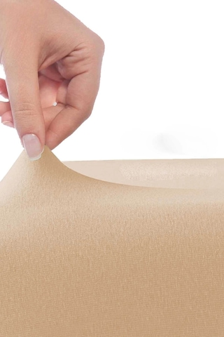 Çift Kişilik Düz Penye %100 Pamuklu Lastikli Çarşaf 200x200 Cm Battal Boy Newsheet Kahverengi Çok Renkli