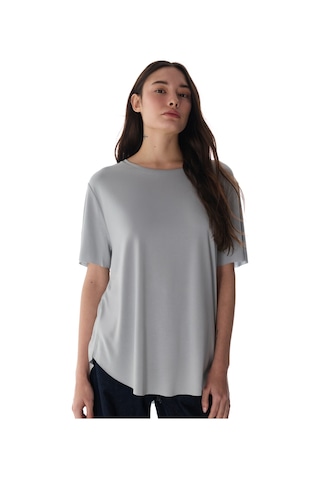 Penti Gri Bisiklet Yaka Oversize Modal T-Shirt