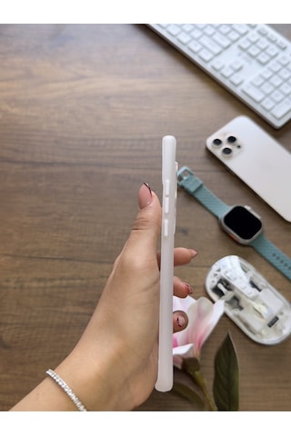 Redmi Note 14 Pro 4g Uyumlu Süper İnce Mat Ultra Thin Silikon Kılıf Beyaz