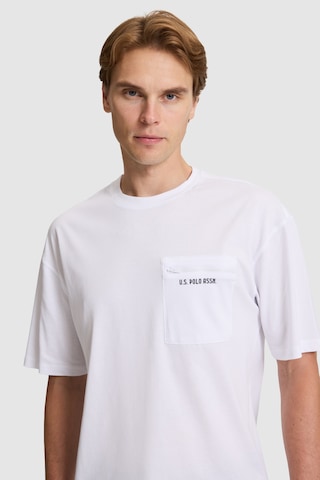 U.s. Polo Assn. Erkek Beyaz Tişört 50326949-vr013