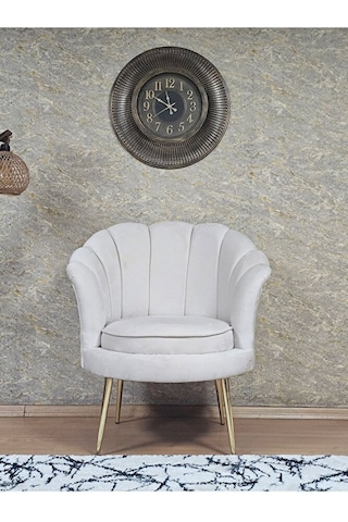 Tekli İstiridye Gold Kaplama Sivriltme Ayak Çay Seti Koltuk Tekli Çok Renkli