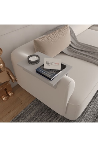 Boliva Koltuk Yanı Sehpa - Sis Gri Gri