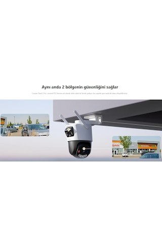 Imou 10mp Dış Ortam Çift Lensli Kablosuz Pt Kamera Cruiser Dual 2 Ipc-s7xep-10m0wed