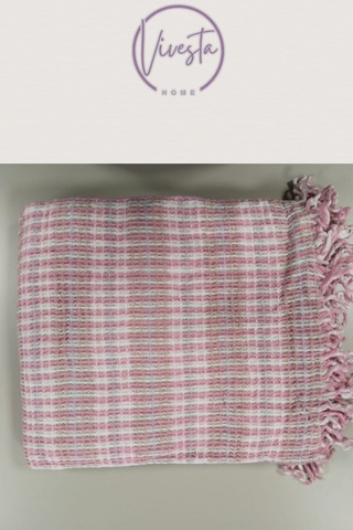 Yumuşacık Scotch Battaniye 150 200 Cm Sıcak, Şık Ve Konforlu Tasarım Pembe